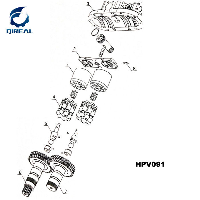 HPV145 Hydraulic Main Pump Repair Kit For Hitachi EX300-3 Excavator