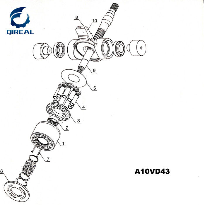 Excavator Hydraulic Parts PVD2B36/38/40 Series Hydraulic Pump Parts 
